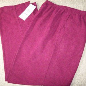 ALFRED DUNNER BURGUNDY PANTS  SIZE 10 PETITE NWT